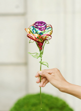 Load image into Gallery viewer, Rainbow Rose - Wire Flower