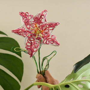 Pink Lily - Wire Flower