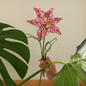 Pink Lily - Wire Flower